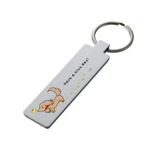 ミラー付きメタルキーホルダー