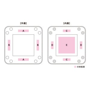 レザーボタントレイ