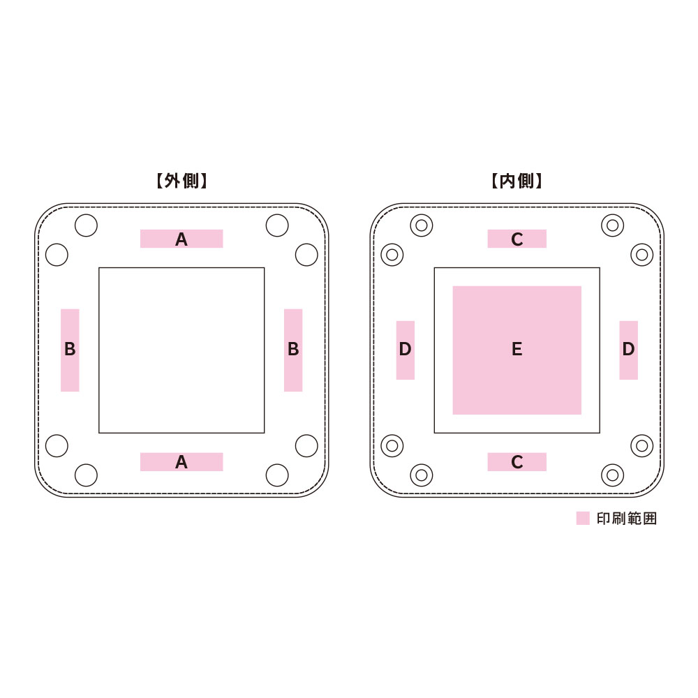 レザーボタントレイ③