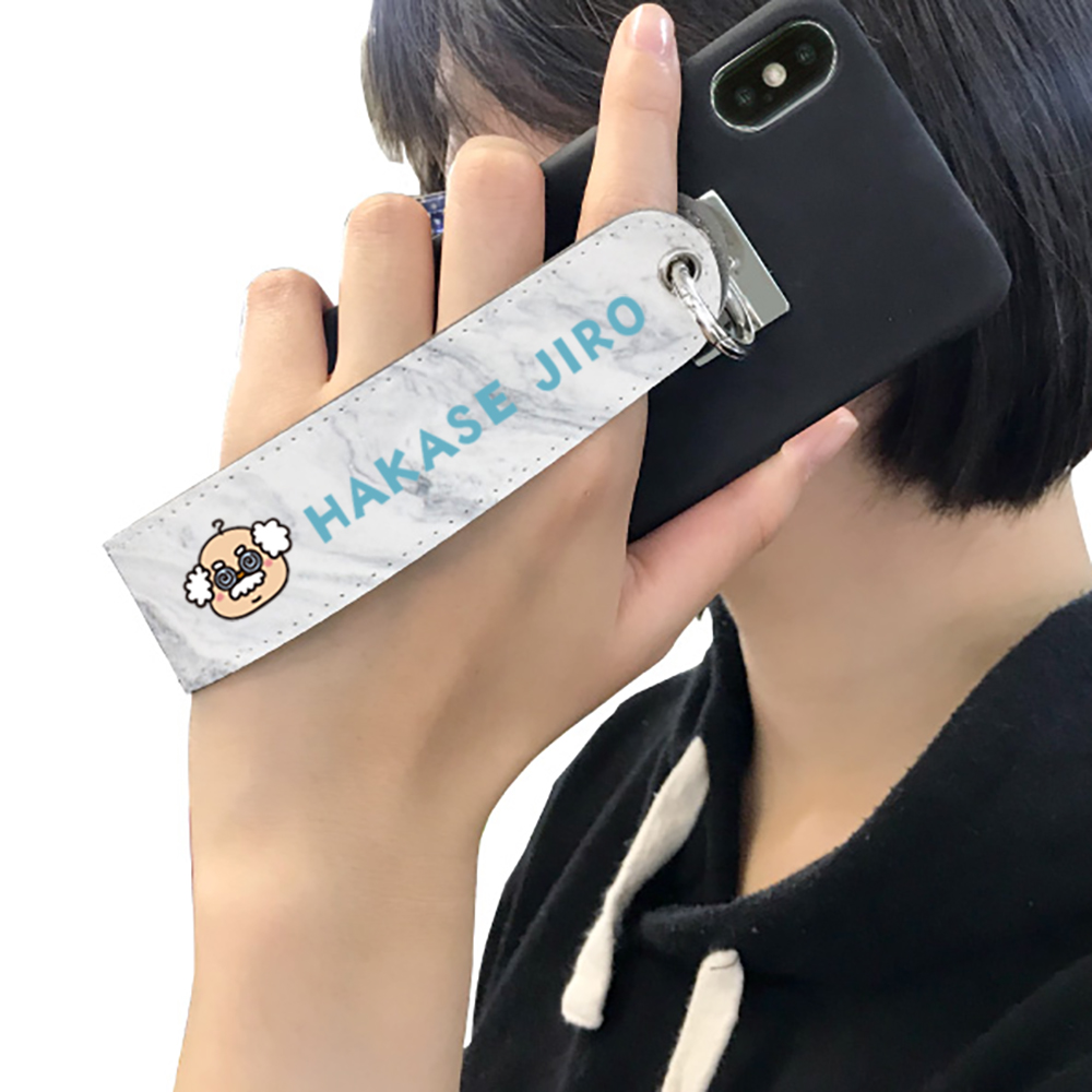 PUレザーハンドストラップ②