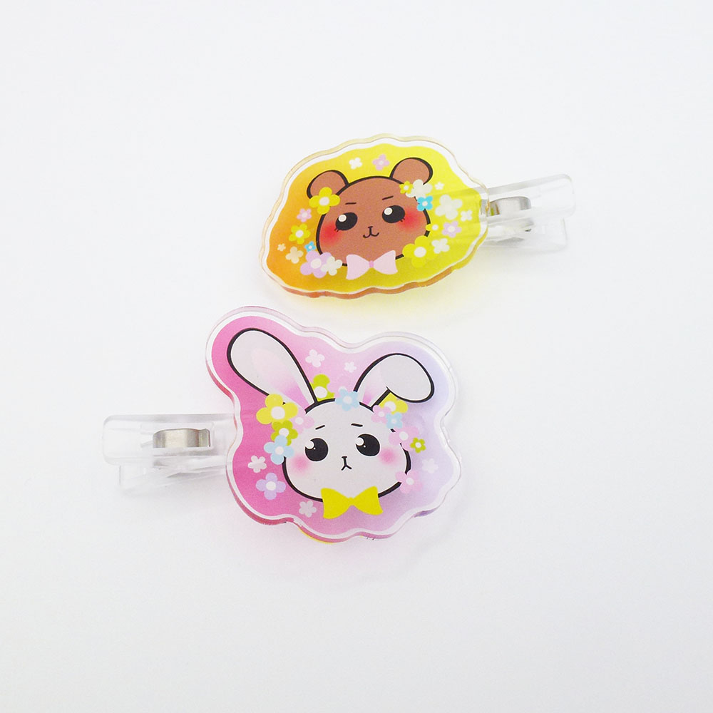 アクリルヘアクリップ