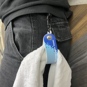 PVCタオルホルダー(カラビナ付き)