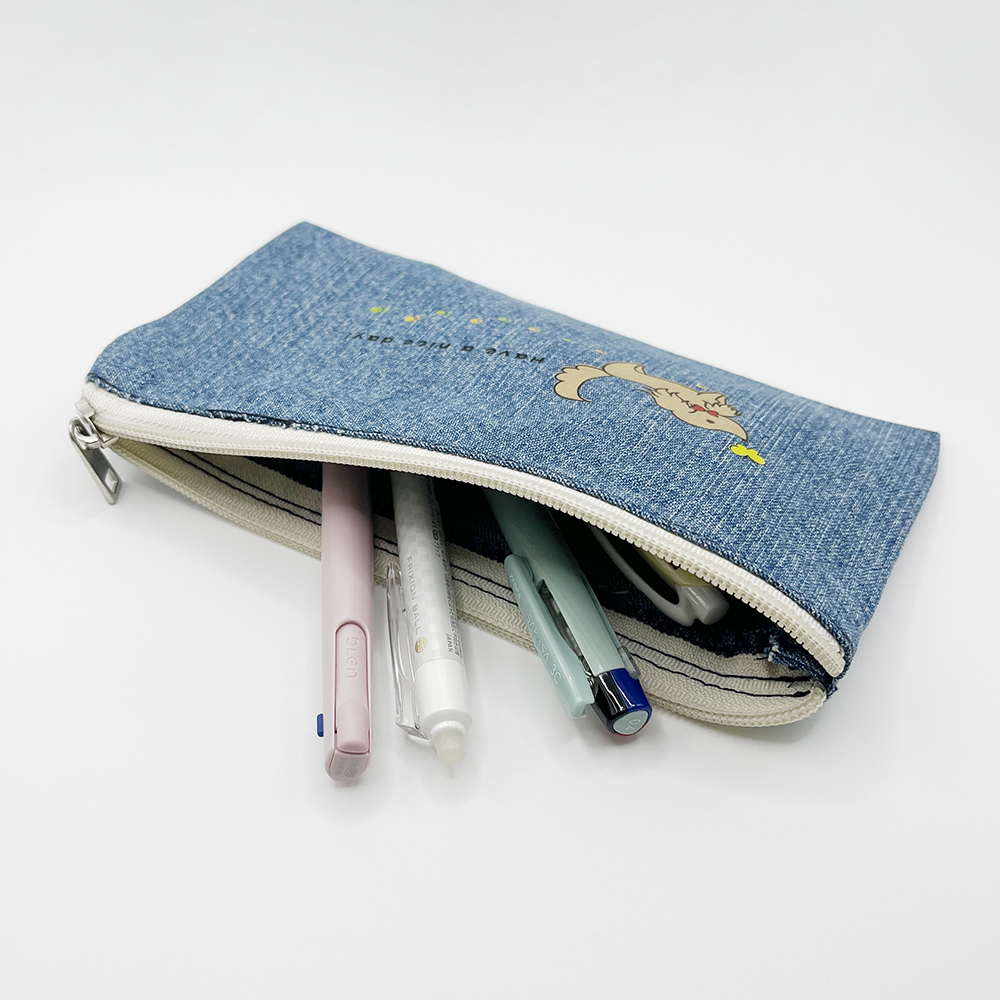 デニムフラットポーチ③