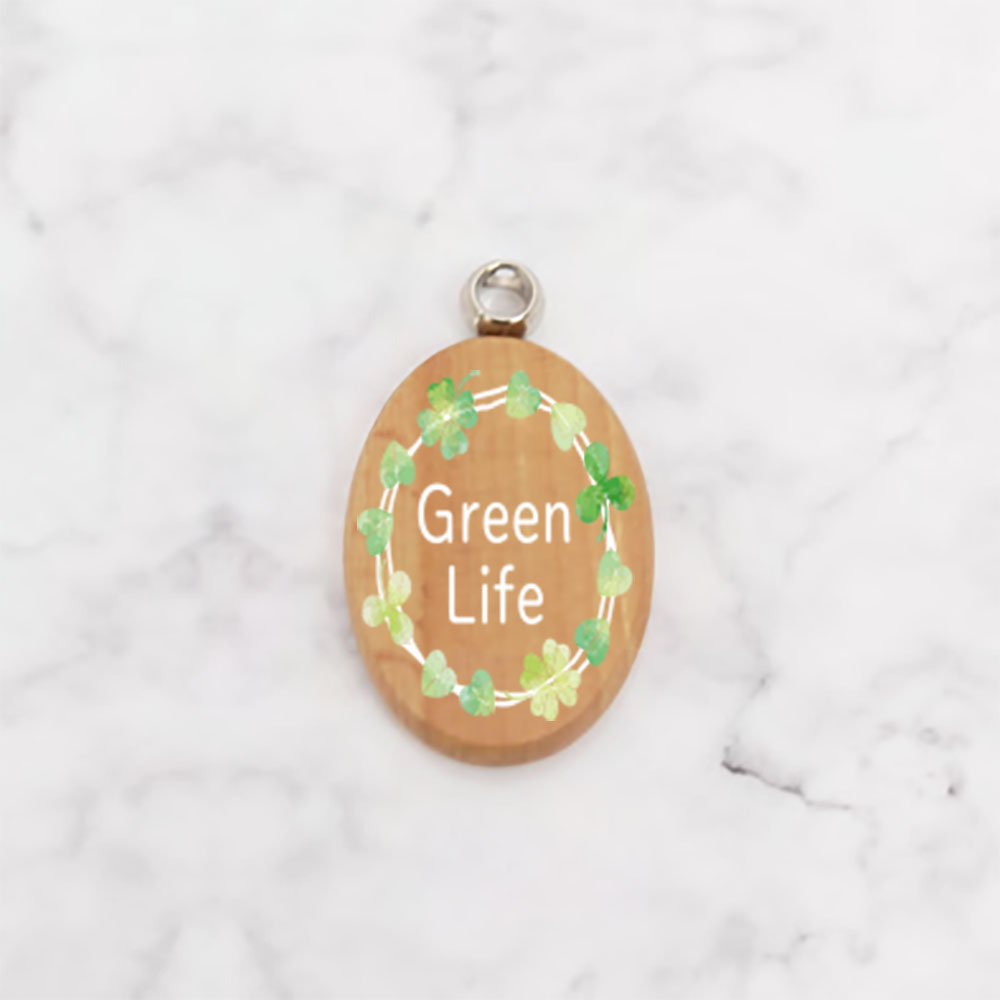 ウッドキーチャーム