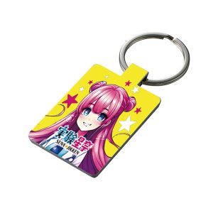 ミラー付きメタルキーホルダー