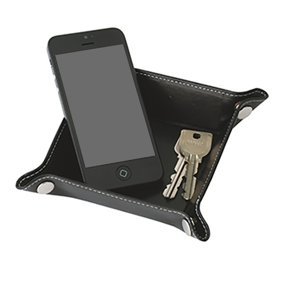 レザーボタントレイ②