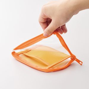 メッシュポケットクリアミニポーチ